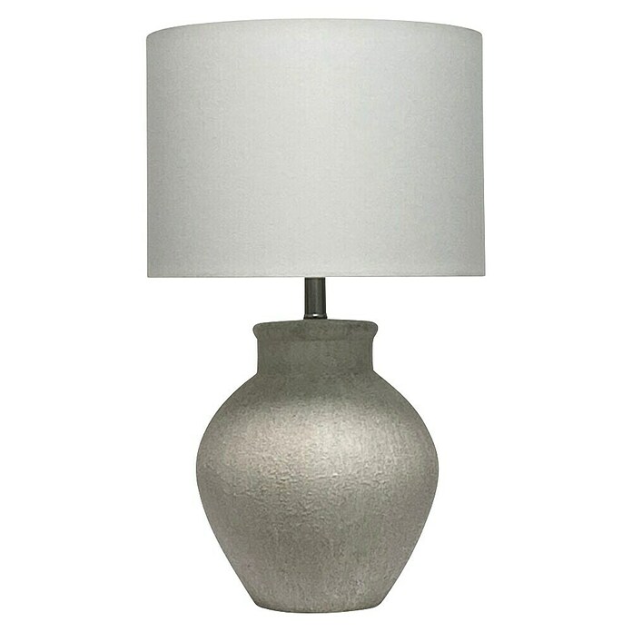Lámpara de sobremesa de cerámica (40 W, L x An x Al: 36 x 36 x 56 cm, Blanco, E27) | BAUHAUS