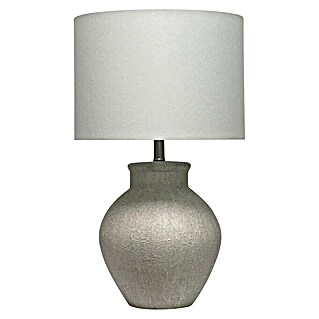 Lámpara de sobremesa de cerámica (40 W, L x An x Al: 36 x 36 x 56 cm, Blanco, E27)