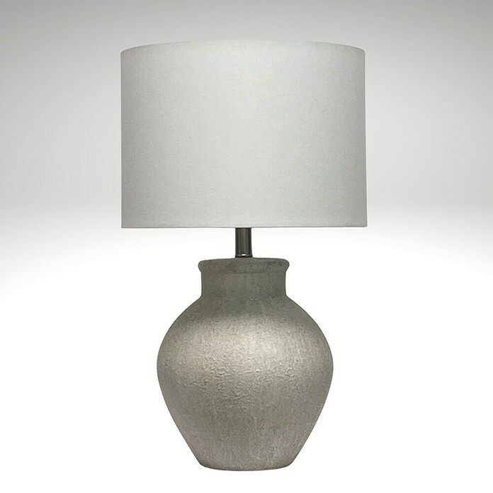 Lámpara de sobremesa de cerámica (40 W, L x An x Al: 36 x 36 x 56 cm, Blanco, E27) | BAUHAUS