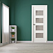 Pack puerta acristalada reversible (82,5 x 203 cm, Izquierda/Derecha, Blanco) | BAUHAUS