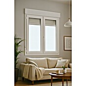 Ventana de PVC practicable-oscilobatiente (100 x 115 cm, Derecha, Blanco) | BAUHAUS
