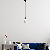 Eglo Tarbes Pendelleuchte Tarbes (60 W, Kupfer/Schwarz, Ø x H: 17,5 x 110 cm)