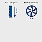 Scheppach Tračna žaga HBS25  (350 W, Višina prepusta: 80 mm, Širina prepusta: 200 mm) | 2311 - Bandsägen | BBDJ - Kompaktmasch stationär / Sägen | BBD - Elektro WZ/Großmaschinen | BB - ElektroWZ/Großmaschinen | B - Werkz/Masch/Maschzubeh/Auto | BAUHAUS