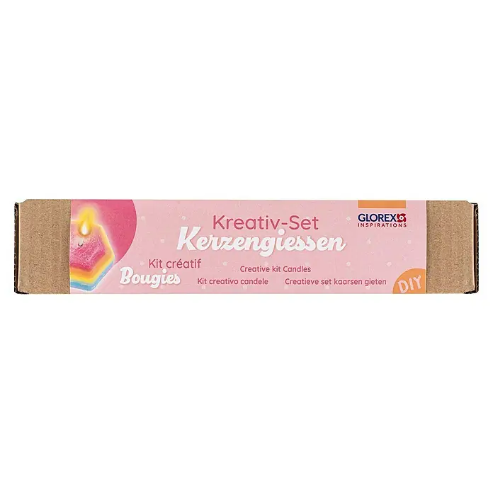 Glorex Bastel-Set Kreativ-Set Kerzengiessen - Gelb/Rot/Blau - Kreativ-Set zum Kerzengiessen von Glorex: Das Set enthält alles, um bunte und individuelle Kerzen selbst zu gestalten und zu giessen.