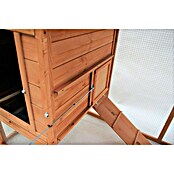 Starke Kleintierstall Hühnerstall mit Egghaus (198 x 75 x 103 cm, Braun) | BAUHAUS