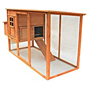 Starke Kleintierstall Hühnerstall mit Egghaus (198 x 75 x 103 cm, Braun) | BAUHAUS