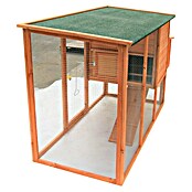 Starke Kleintierstall Hühnerstall mit Egghaus (198 x 75 x 103 cm, Braun) | BAUHAUS