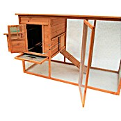 Starke Kleintierstall Hühnerstall mit Egghaus (198 x 75 x 103 cm, Braun) | BAUHAUS