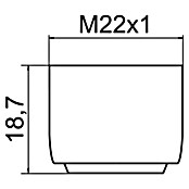Neoperl Cascade SLC Perlator  (M 22, Količina protoka: 5 l/min, Plastično sito, Crna) | BAUHAUS