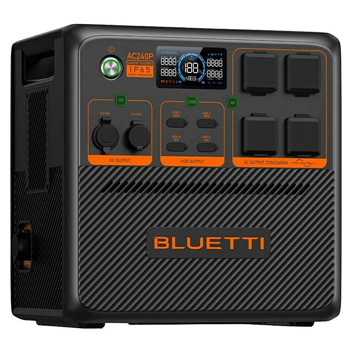 Bluetti Powerstation AC240P (1 843 Wh, Schwarz) | BAUHAUS