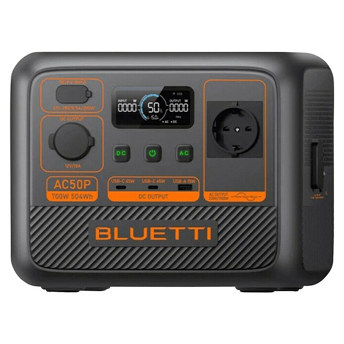 Bluetti Powerstation AC50P (504 Wh, Schwarz) | BAUHAUS