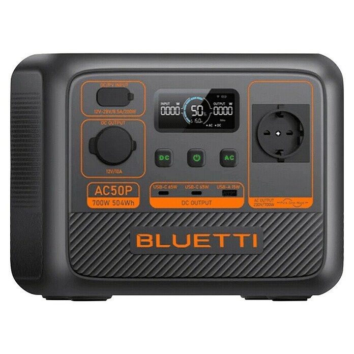Bluetti Powerstation AC50P (504 Wh, Schwarz) | BAUHAUS