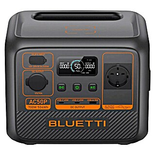 Bluetti Powerstation AC50P (504 Wh, Schwarz)