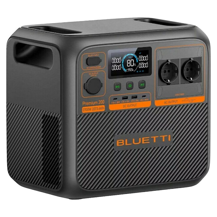 Bluetti Powerstation PREMIUM 200 V2 (2 073,6 Wh, Schwarz) | BAUHAUS