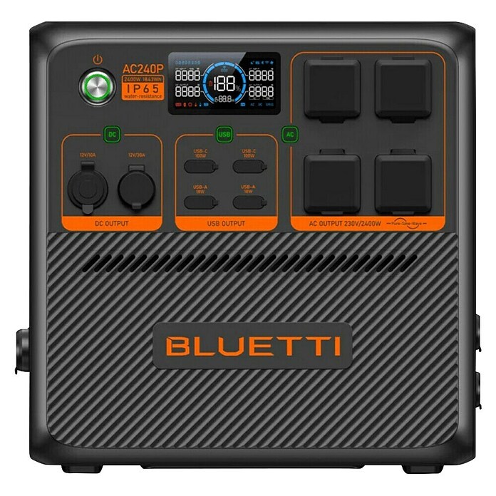 Bluetti Powerstation AC240P (1 843 Wh, Schwarz) | BAUHAUS