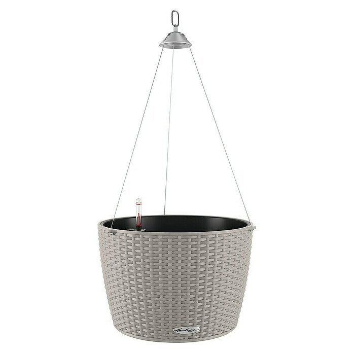 Lechuza Cottage Blumenampel Nido (Außenmaß (Ø x H): 35 x 23 cm, Kunststoff, Sandbraun) | BAUHAUS