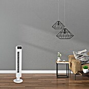 PR Klima Ventilador de torre (Blanco, Altura: 100 cm, 65 W, Con mando a distancia)