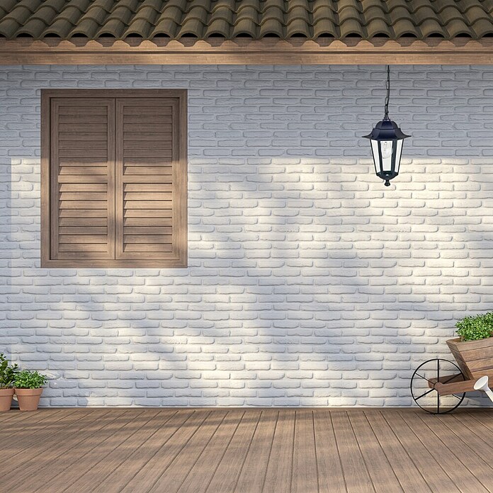 Lámpara para exterior colgante Orlando  (1 luz, 60 W, IP44, Negro)