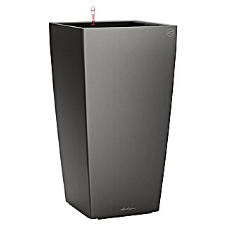 Lechuza Pflanzsäule eckig Cubico Premium (Außenmaß (L x B x H): 50 x 50 x 95 cm, Kunststoff, Anthrazit metallic)