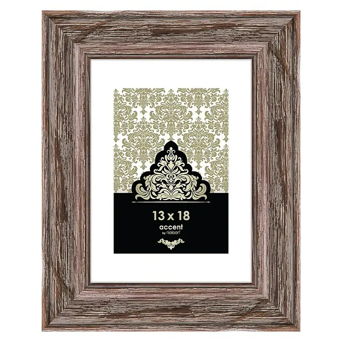 Accent Holzrahmen Vintage - 13 x 18 cm, Braun - Bilderrahmen im Vintage-Stil mit den Maßen 13x18 für stilvolle Akzente in Ihrem Zuhause.