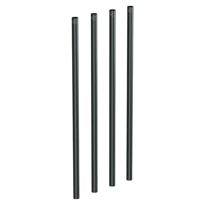 Lechuza Stützrohr Cubico - Kunststoff, Schwarz, Passend für: Cubico 22 - Schlanke, moderne Heizkörper mit einer grauen Oberfläche und einem dezenten Muster, ideal für stilvolle Innenräume.