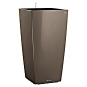 Lechuza Pflanzsäule eckig Premium (Außenmaß (L x B x H): 29,5 x 29,5 x 56,5 cm, Kunststoff, Taupe, Hochglänzend) | BAUHAUS
