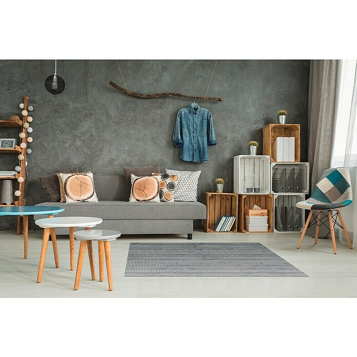 Bodenmatte Snowy Wood (L x B: 200 x 65 cm, Anthrazit, PVC, Snowy Wood) | BAUHAUS