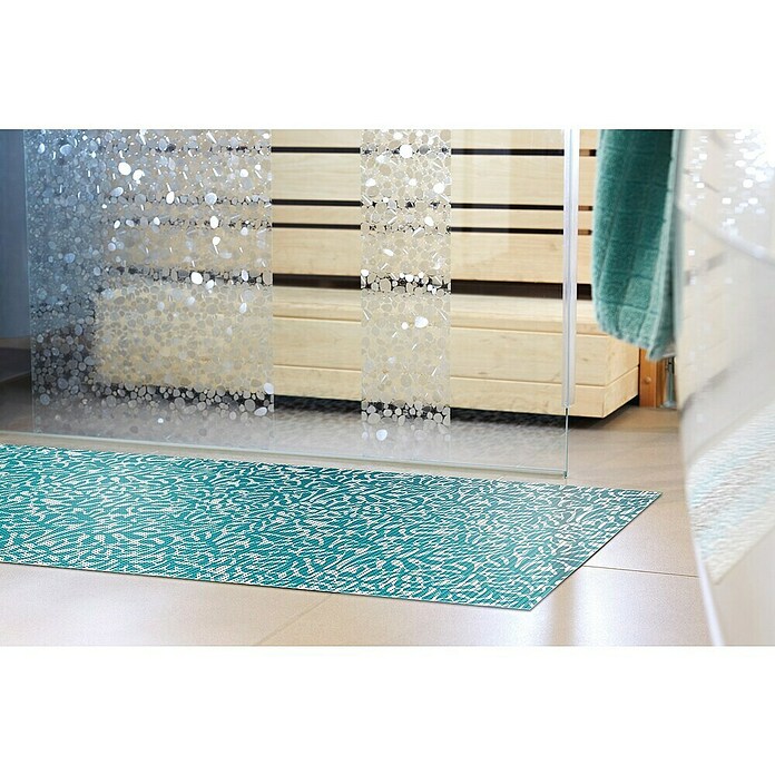 Bodenmatte Comfort Kayon (L x B: 150 cm x 65 mm, Grün,Weiß, PVC, Kayon) | BAUHAUS