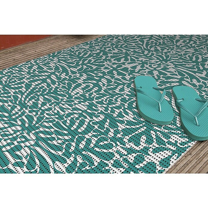 Bodenmatte Comfort Kayon (L x B: 150 cm x 65 mm, Grün,Weiß, PVC, Kayon) | BAUHAUS