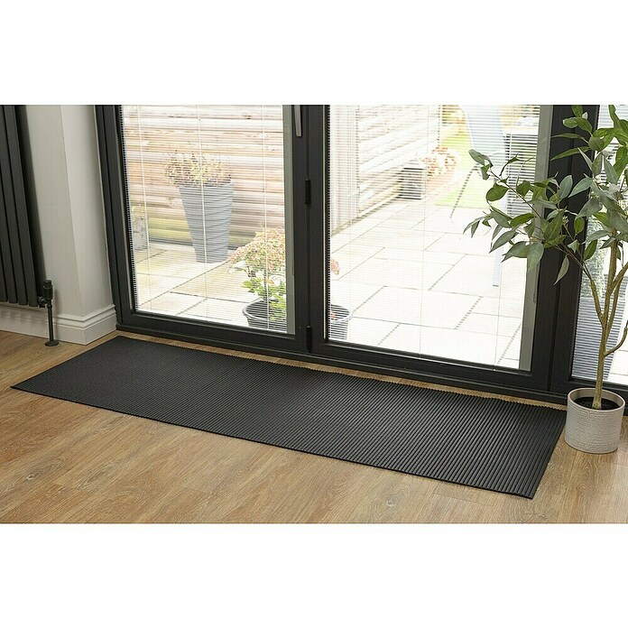 Bodenmatte Comfort (150 x 65 cm, Schwarz, PVC, Uni Black) | BAUHAUS