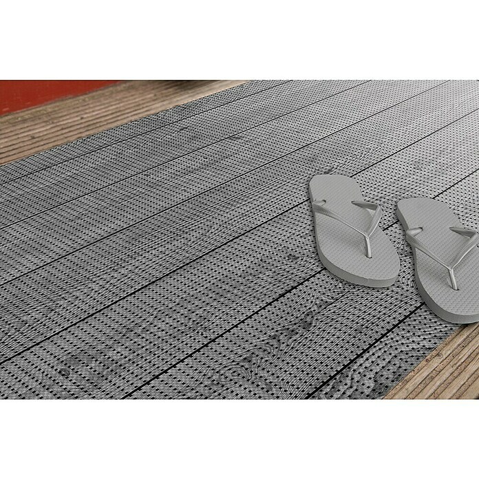 Bodenmatte Snowy Wood (L x B: 200 x 65 cm, Anthrazit, PVC, Snowy Wood) | BAUHAUS