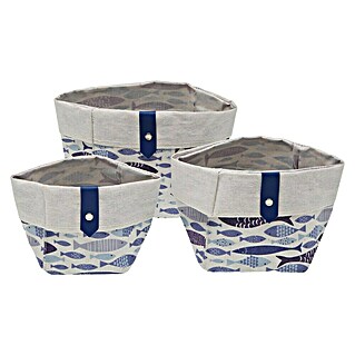 Juego de cestas (Aqua, Poliéster)