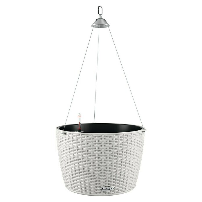Lechuza Cottage Blumenampel Nido (Außenmaß (Ø x H): 27 x 23 cm, Kunststoff, Grau) | BAUHAUS