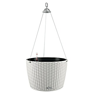 Lechuza Cottage Blumenampel Nido (Außenmaß (Ø x H): 35 x 23 cm, Kunststoff, Grau)