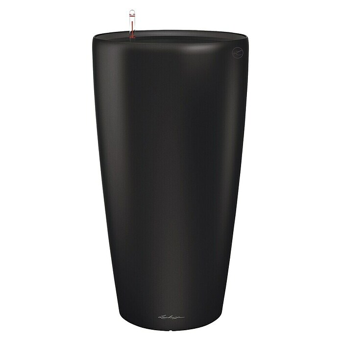 Lechuza Pflanzsäule rund Rondo Premium (Außenmaß (Ø x H): 32,5 x 56,5 cm, Kunststoff, Schwarz Matt) | BAUHAUS