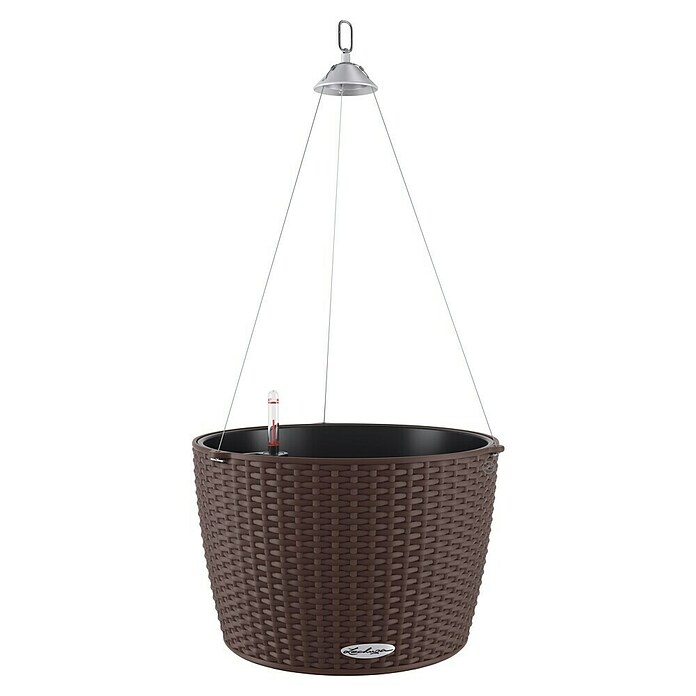 Lechuza Cottage Blumenampel Nido (Außenmaß (Ø x H): 35 x 23 cm, Kunststoff, Mokka) | BAUHAUS