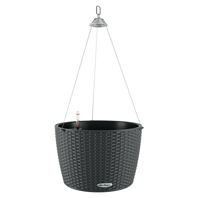 Lechuza Cottage Blumenampel Nido (Außenmaß (Ø x H): 35 x 23 cm, Kunststoff, Granit) | BAUHAUS