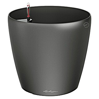 Lechuza Classico Pflanztopf (Außenmaß (Ø x H): 70 x 64,5 cm, Kunststoff, Anthrazit Metallic)