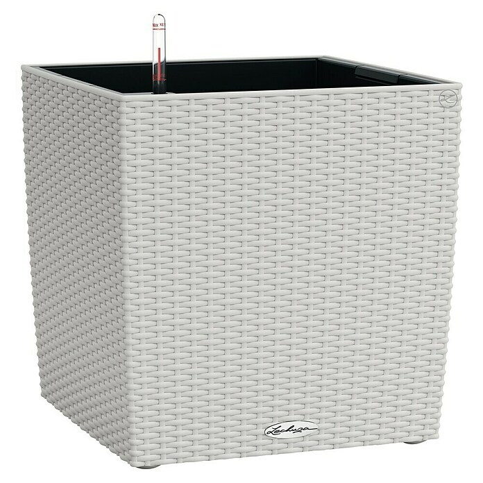 Lechuza Cottage Pflanzkübel eckig Cube (Außenmaß (L x B x H): 30 x 30 x 30 cm, Kunststoff, Lichtgrau) | BAUHAUS