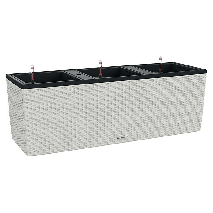 Lechuza Cottage Balkonkasten Trio (Außenmaß (L x B x H): 129,5 x 42 x 44 cm, Kunststoff, Grau) | BAUHAUS
