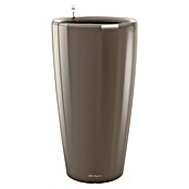 Lechuza Pflanzsäule rund Rondo Premium (Außenmaß (Ø x H): 40 x 75 cm, Kunststoff, Taupe Glänzend) | BAUHAUS