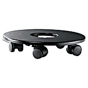 Lechuza Pflanzenroller Rund (Durchmesser: 31 cm, Kunststoff, Schwarz) | BAUHAUS