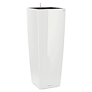 Lechuza Pflanzsäule eckig Cubico Alto (Außenmaß (L x B x H): 39,5 x 39,5 x 105 cm, Kunststoff, Weiß)
