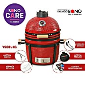 Kamado Bono Žar na oglje Minimo  (Premer površine za peko: 34 cm, Rdeča) | 8312 - Holzkohlegrill Marke | ICGA - Grillgeräte | ICG - Grillgeräte / Grillzubehör | IC - Freizeit im Garten | I - Stadtgarten | BAUHAUS