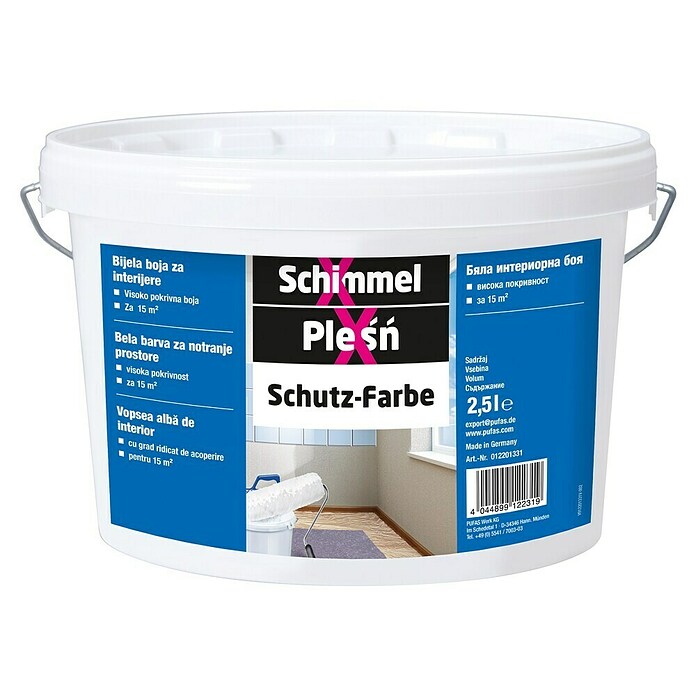 SchimmelX Boja za zid  (Bijele boje, Mat, 2,5 l) | BAUHAUS