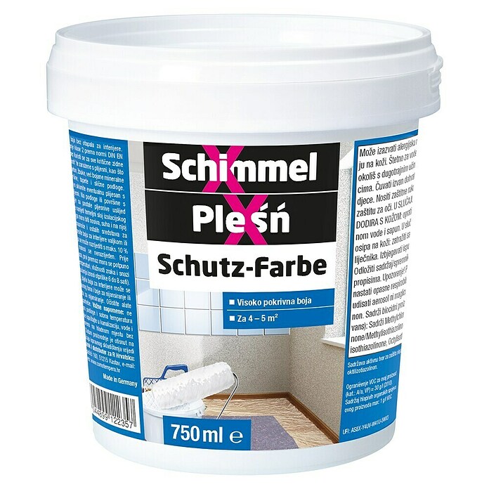 SchimmelX Boja za zid  (Bijele boje, Mat, 750 ml) | BAUHAUS