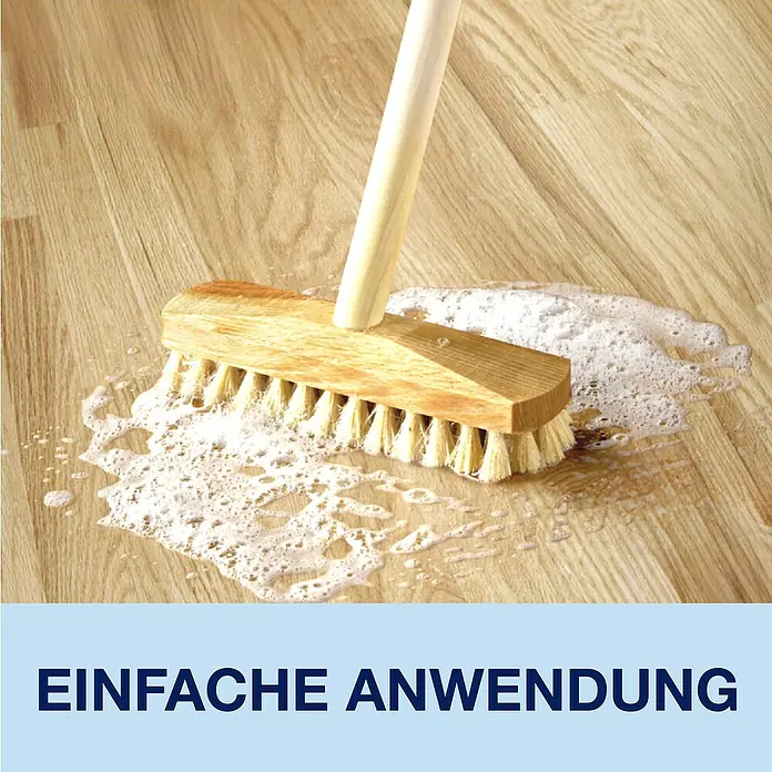 Bona Polish-Entferner Floor Polish Remover - 1 l, Flasche - Bodenreinigung mit Bürste und Reinigungsmittel. Einfache Anwendung für saubere Oberflächen, ideal für Holzböden und andere glatte Flächen.
