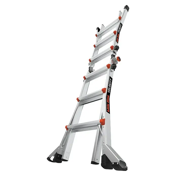 Little Giant Mehrzweckleiter VELOCITY 4X3 - Anzahl Tritte: 12 Stk., Arbeitshöhe: 4,34 m, Aluminium - Eine vielseitige Mehrzweckleiter von Little Giant, Modell Velocity. Ideal für verschiedene Aufgaben, bietet Stabilität und Flexibilität.