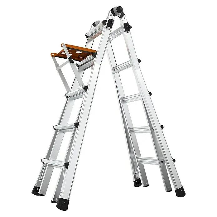 Little Giant Trittablage Platform Pro® - Belastbarkeit: 150 kg - Vielseitige Aluminium-Mehrzweckleiter mit Plattform, ideal für verschiedene Arbeiten im Haus und im Garten. Robust und sicher.