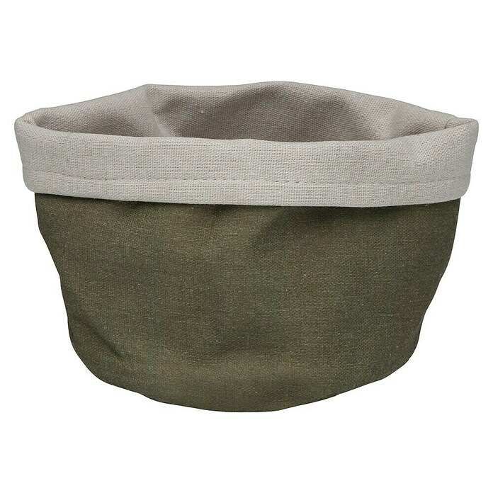 Versa Cesta de tela (L x An x Al: 17 x 14 x 10 cm, Verde oliva) | BAUHAUS